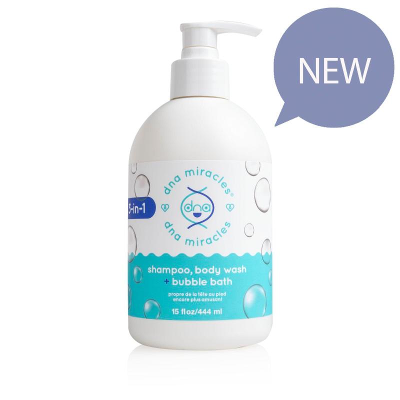 DNA Miracles 3-in-1 Shampoo, Body Wash + Bubble Bath