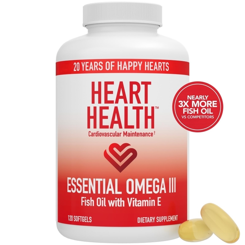Heart Health Essential Omega III Fish Oil with Vitamin E
