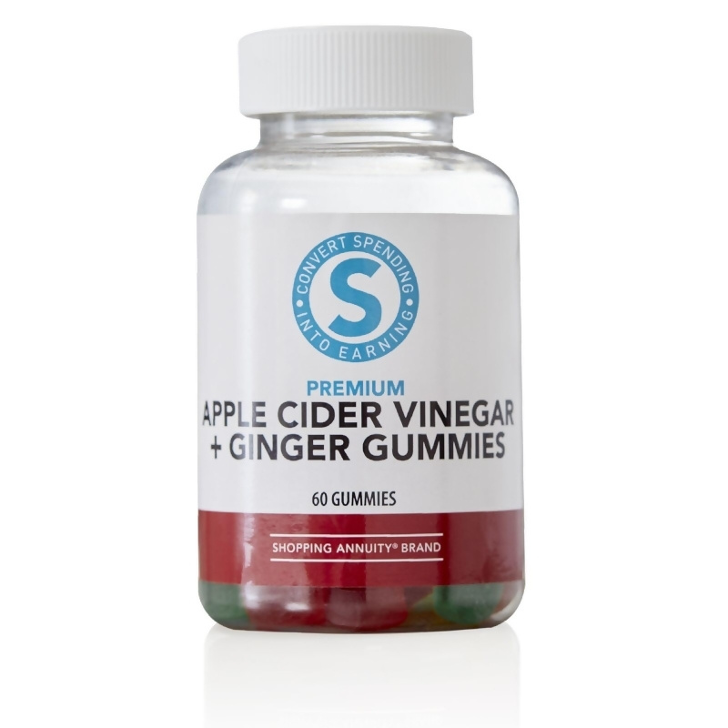 Shopping Annuity Brand Premium Apple Cider Vinegar + Ginger Gummies